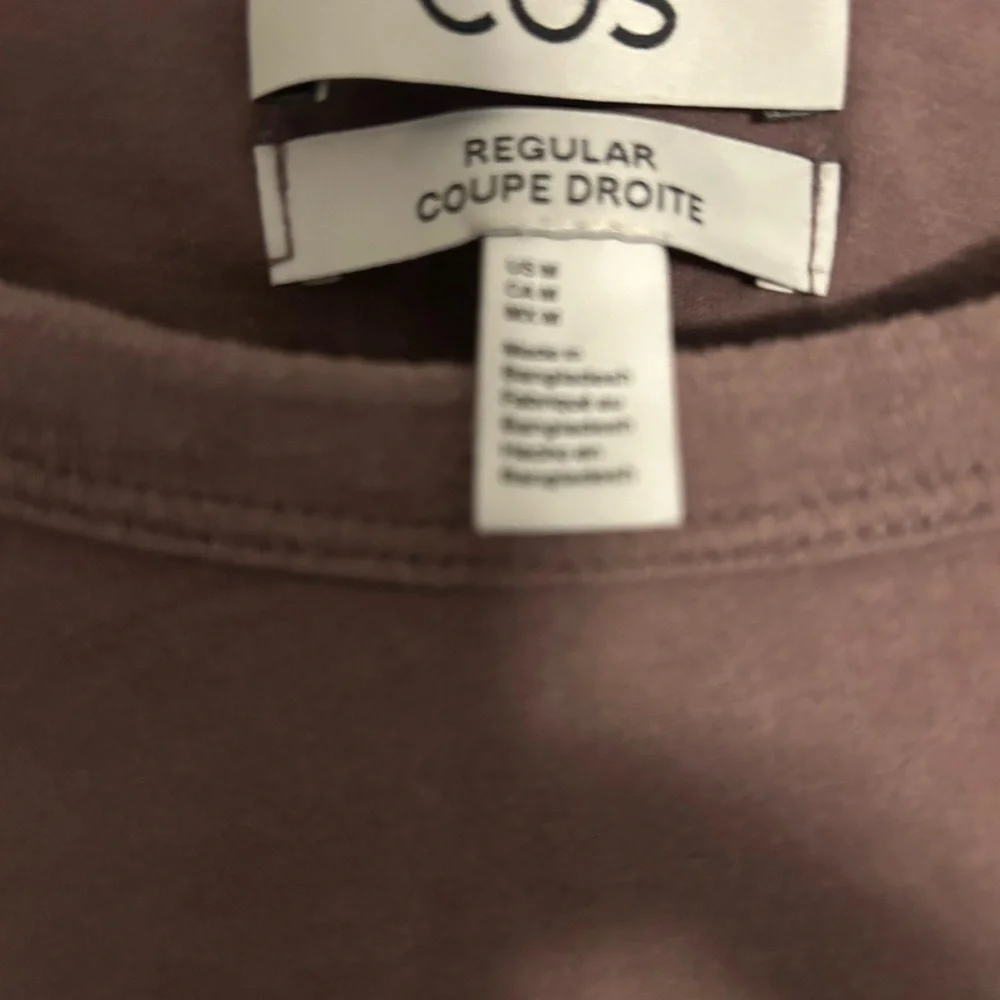 COS Mauve Long Sleeve Jersey Top - Picture 2 of 4
